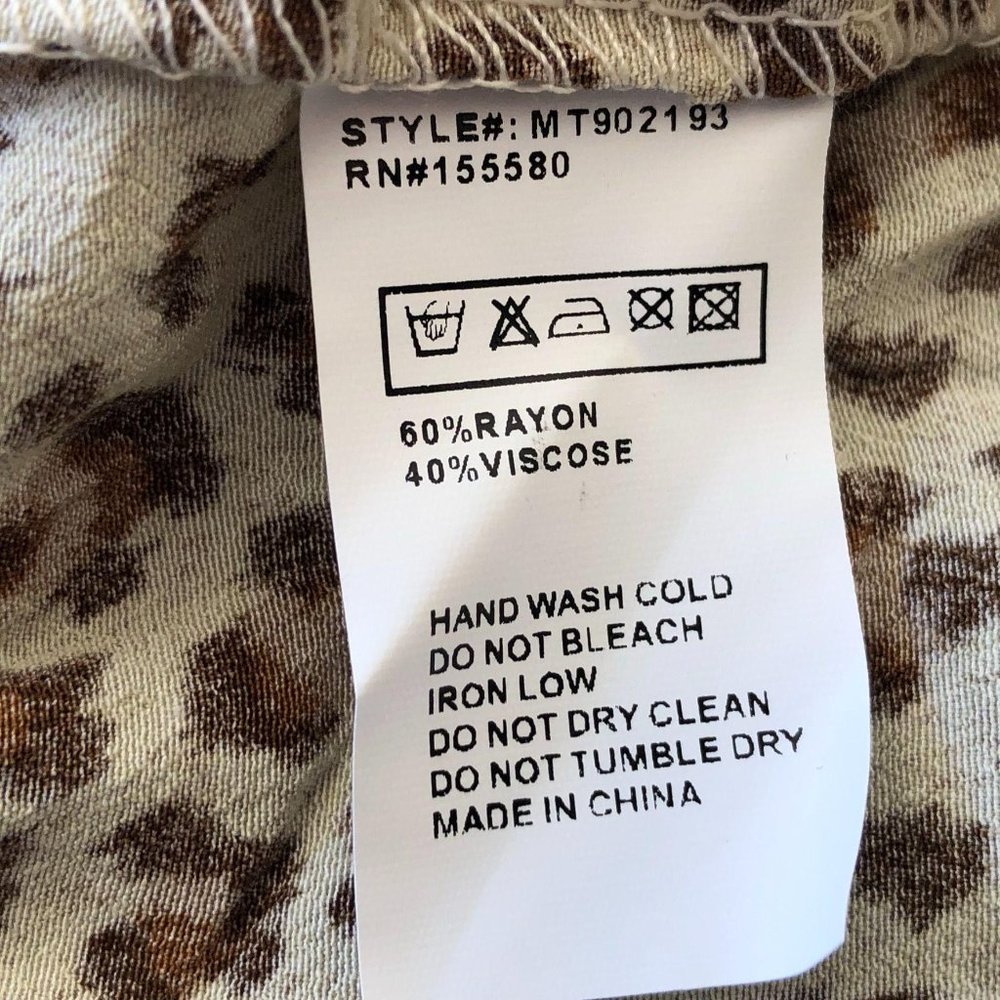 Free People FP Movement Leopard Off-Shoulder Top - Picture 8 of 16